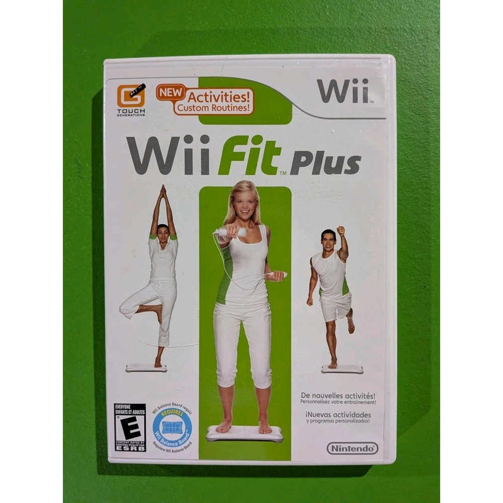 Wii Fit Plus (Nintendo Wii, 2009) Complete‎ Video Game CIB Workout Active Fun